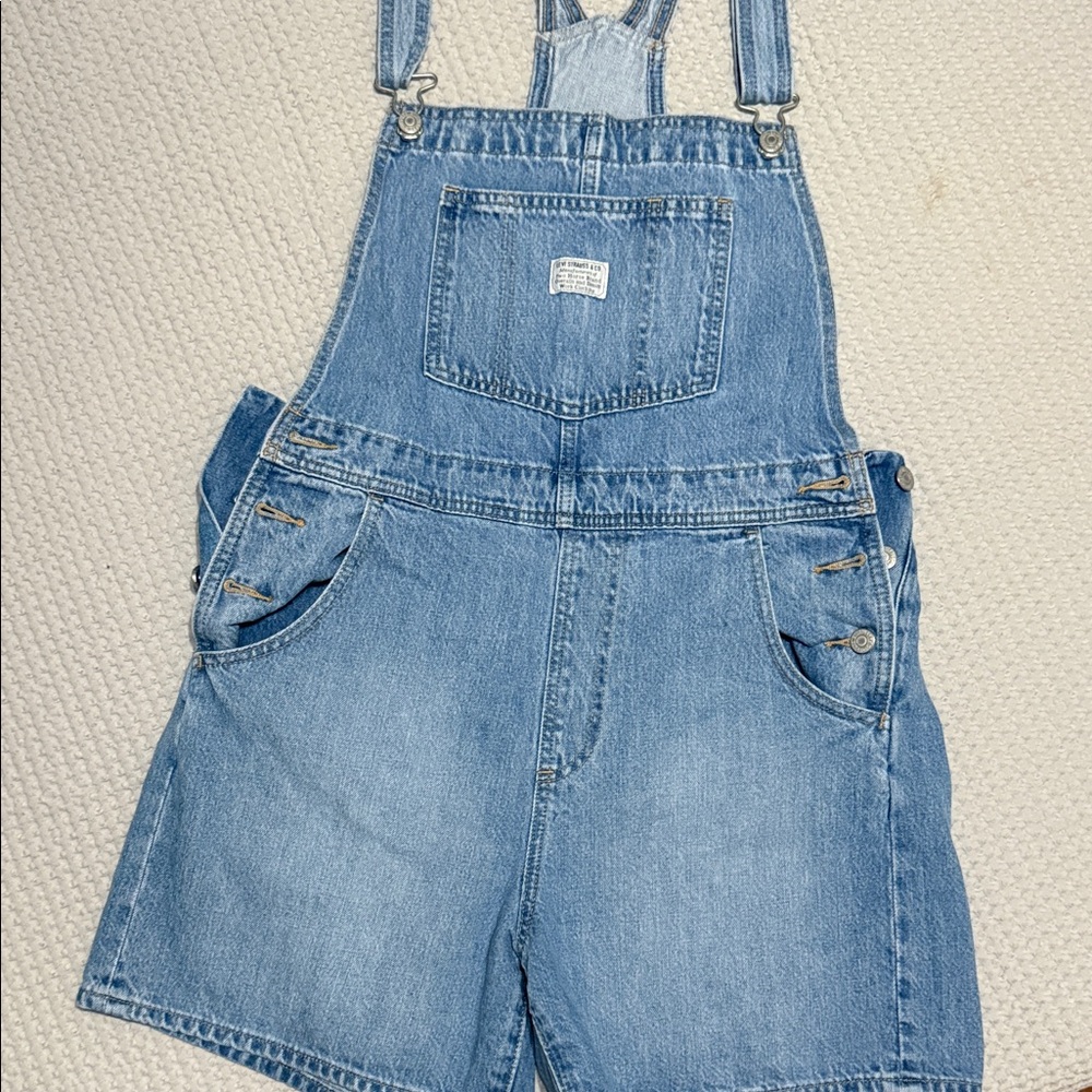 Levi's Classic Blue Denim Shortalls